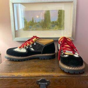 Ammann cow hide, suede  and leather loafers